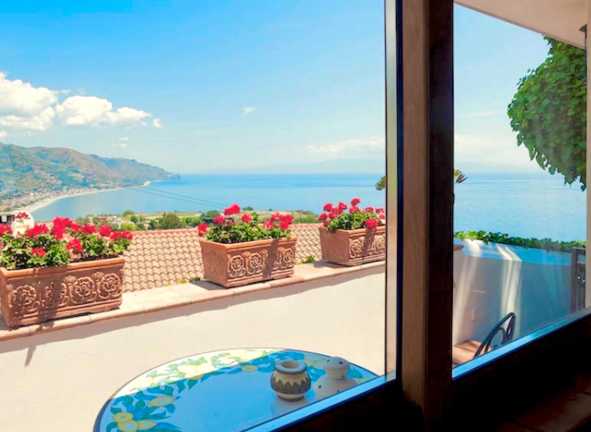 Villa Lou Taormina Private Villa With Panoramic Sea View Pool Luaran gambar