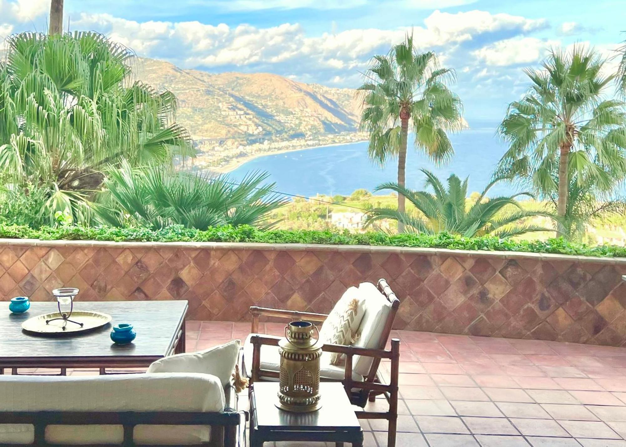 Villa Lou Taormina Private Villa With Panoramic Sea View Pool Luaran gambar
